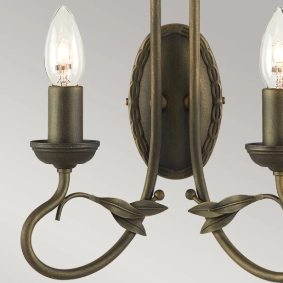 Kinkiet Olivia – 2 źródła światła – Czarno-złoty OV2-BLK-GOLD Elstead Lighting