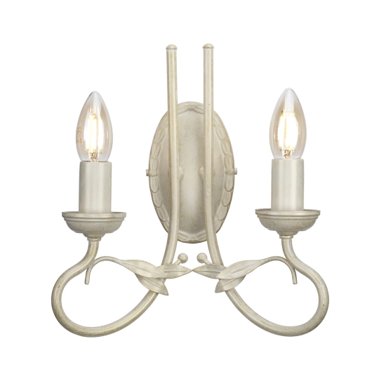 kinkiecik.pl Kinkiet Olivia – 2 źródła światła – Kość słoniowa i złoto OV2-IVORY-GOLD Elstead Lighting