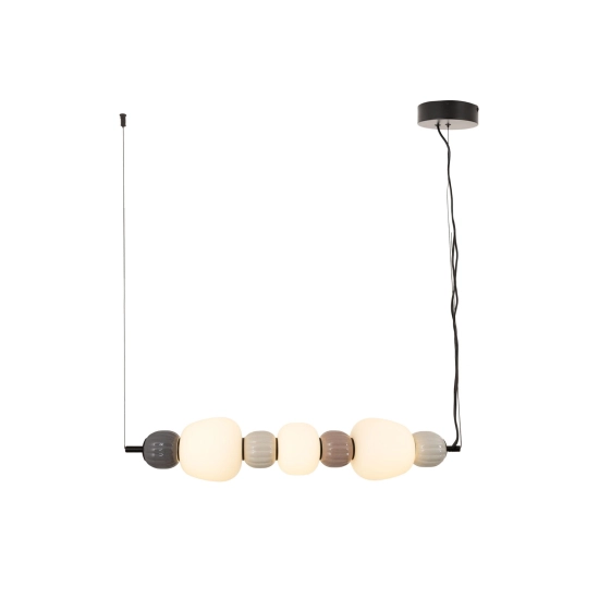 Lampa wisząca Modern 28w, Opal + Dark Grey+medium Brown+light Grey P0630 MaxLight - zdjęcie produktu