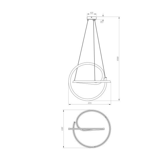 Lampa wisząca VELENNE P241249401E ZUMA LINE