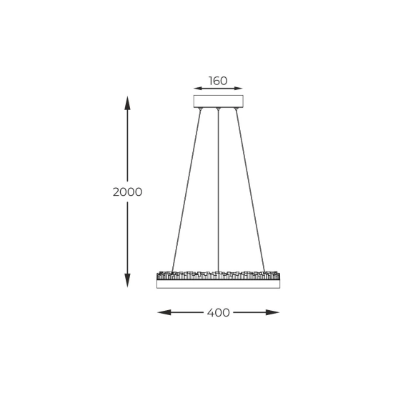 REGI PD2304400R-MB LAMPA WISZĄCA CZARNA/BLACK ZUMA LINE