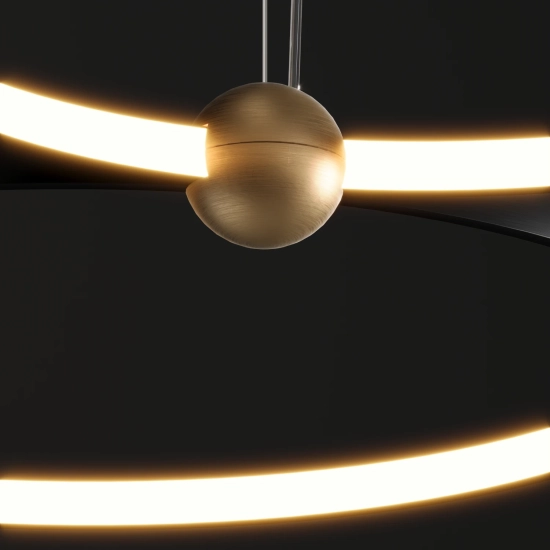 Lampa Wisząca Kido M LED czarny PL0139 yaskr