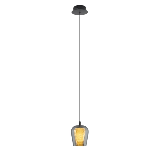 Lampa Wisząca Keso 1xLED czarna PL0141-1 yaskr