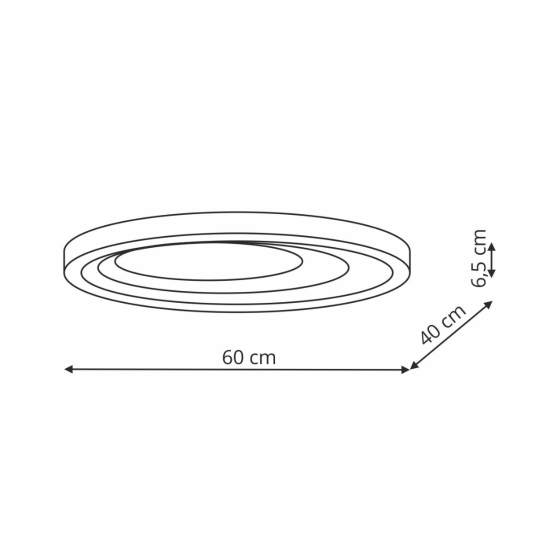 Plafon Alune oval LED CCT LP-3009/1C WH oval Light Prestige