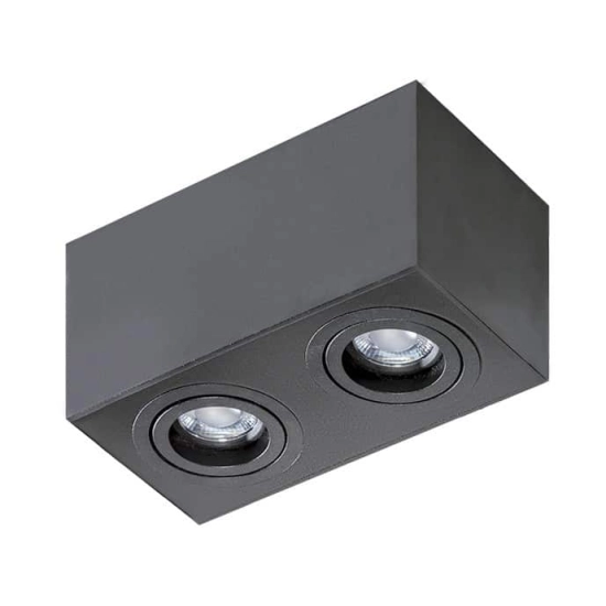 Plafon BRANT SQUARE 2 black AZ2827 AZZARDO