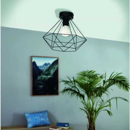 Plafon czarny Tarbes 43004 EGLO 32,5cm - zdjęcie produktu