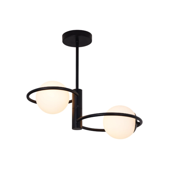 Plafon Dorado ring czarna 2 x E14 LP-002/2C ring BK Light Prestige