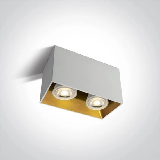 kinkiecik.pl Plafon GU10 Decorative Square Cylinders 12205TA/W ONE LIGHT
