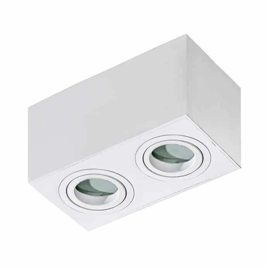 Plafon IP44 BRANT SQUARE 2 white AZ2823 AZZARDO