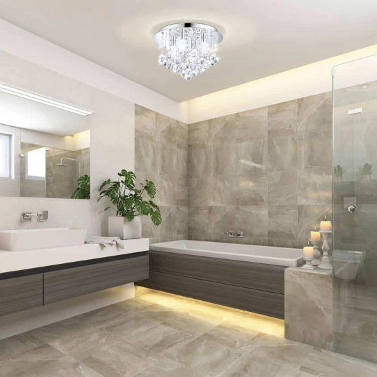 Plafon łazienkowy ALMONTE 97699 50cm EGLO+żarówka w komplecie - zdjęcie produktu