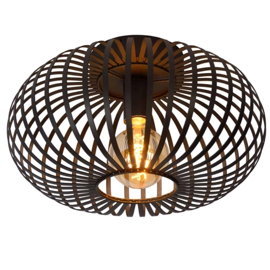 Plafon MANUELA Ø 40 cm E27 czarny 78174/40/30 Lucide - zdjęcie produktu