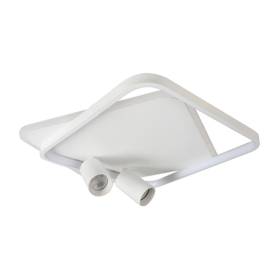 Plafon Parma 2 2xGU10 + 1xLED CCT biały kwadrat LP-0612/2C Square WH LIGHT PRESTIGE