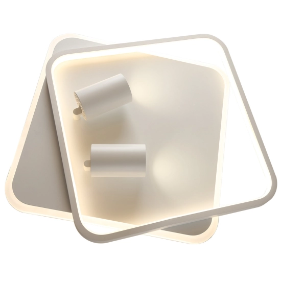 Plafon Parma 2 2xGU10 + 1xLED CCT biały kwadrat LP-0612/2C Square WH LIGHT PRESTIGE