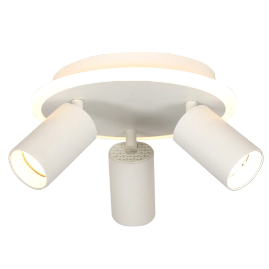 Plafon Parma 3xGU10 + 1xLED CCT biała LP-0612/3C Round WH LIGHT PRESTIGE
