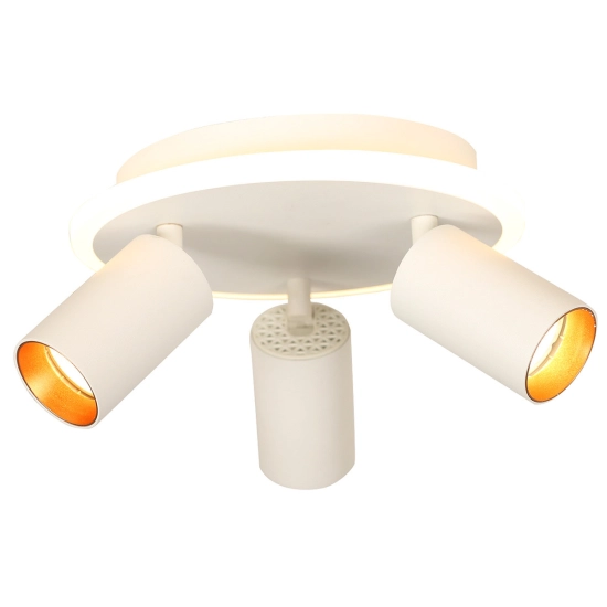 Plafon Parma 3xGU10 + 1xLED CCT biała LP-0612/3C Round WH LIGHT PRESTIGE