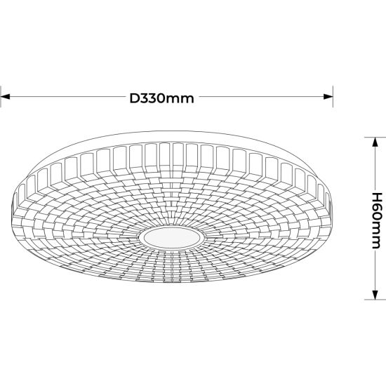 Plafon Solaro 33 cm biały LED 4000K LP-5490/1C-33 WH Light Prestige