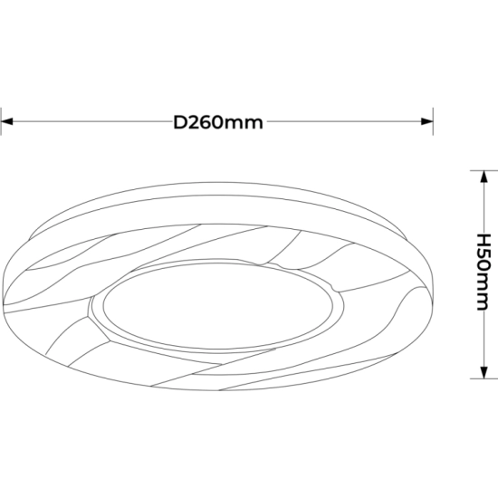 Plafon Tenaro 26 cm biały LED 4000K LP-7312/1C-26 WH Light Prestige