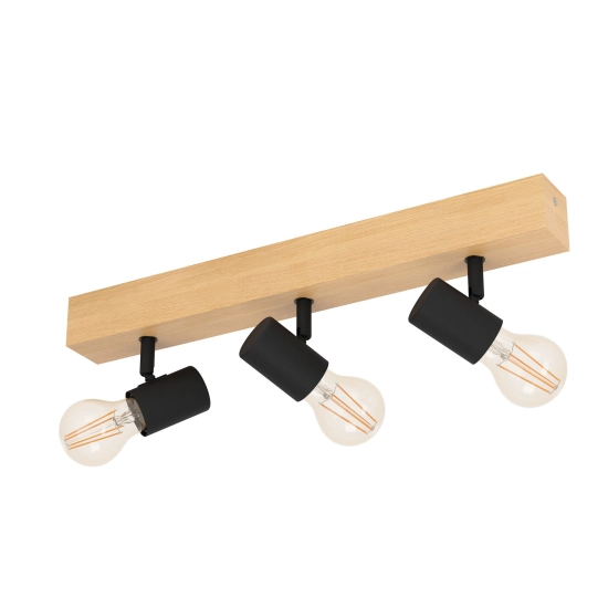 kinkiecikpl Plafon TOWNSHEND 3 black 98113 EGLO