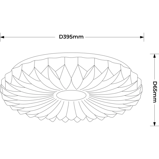 Plafon Zivora 40 cm biały LED 4000K LP-4890/1C-40 WH Light Prestige