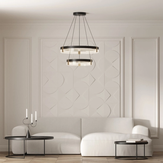 Lampa wisząca Plum 2 LED CCT czarna LP-0407/2P BK LIGHT PRESTIGE