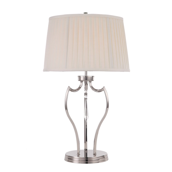 kinkiecik.pl Lampa stołowa Pimlico – 1 źródło światła – Polerowany nikiel PM-TL-PN Elstead Lighting