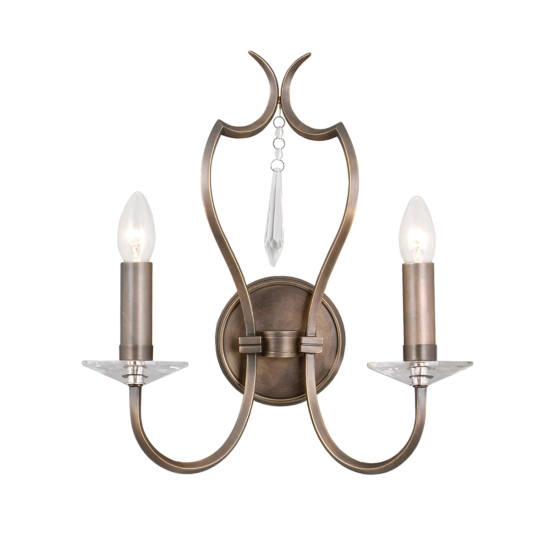 kinkiecik.pl Kinkiet Pimlico – 2 źródła światła – Ciemny brąz PM2-DB Elstead Lighting