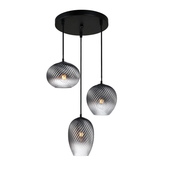 Lampa wisząca Alias PND-3672-3A-BK-SG Italux - zdjęcie produktu
