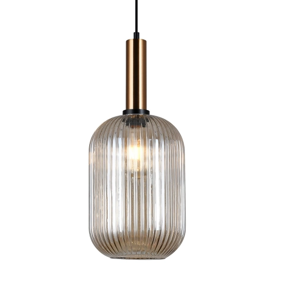 Lampa wisząca Antiola PND-5588-1L-BRO+AMB Italux - zdjęcie produktu