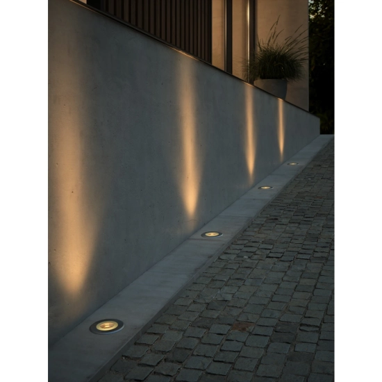 Podłogowa lampa wpuszczana Andor Round - Nordlux, czarna 2218400034