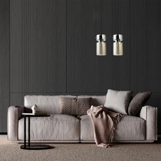 Podwójna lampa wisząca Nivio dymna 2xE27 LP-2811/2L AM Light Prestige