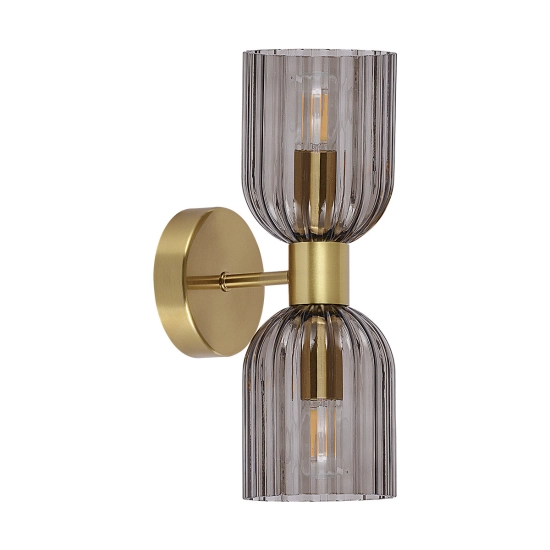 Podwójny kinkiet Piega 2xE14 LP-939/2W smoked LIGHT PRESTIGE