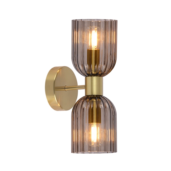 Podwójny kinkiet Piega 2xE14 LP-939/2W smoked LIGHT PRESTIGE