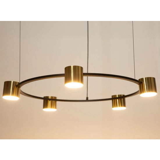 Lampa wisząca KODO 5 czarny/złoty 41329 Sigma