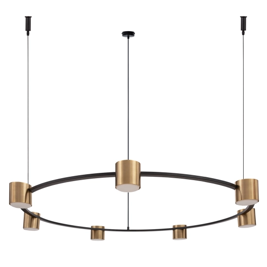 Lampa wisząca KODO 7 czarny/złoty 41330 Sigma - zdjęcie produktu