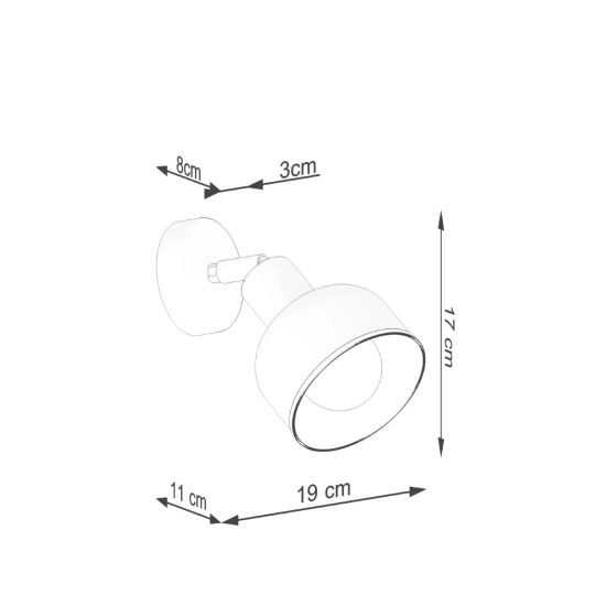 Kinkiet ELBA czarny SL.1316 SOLLUX LIGHTING