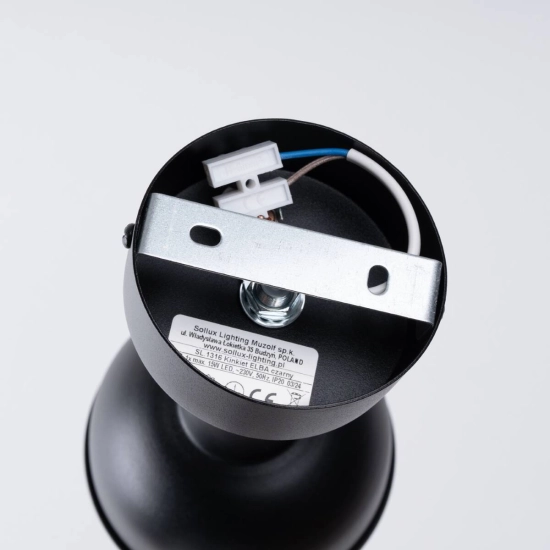 Kinkiet ELBA czarny SL.1316 SOLLUX LIGHTING