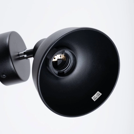 Kinkiet ELBA czarny SL.1316 SOLLUX LIGHTING
