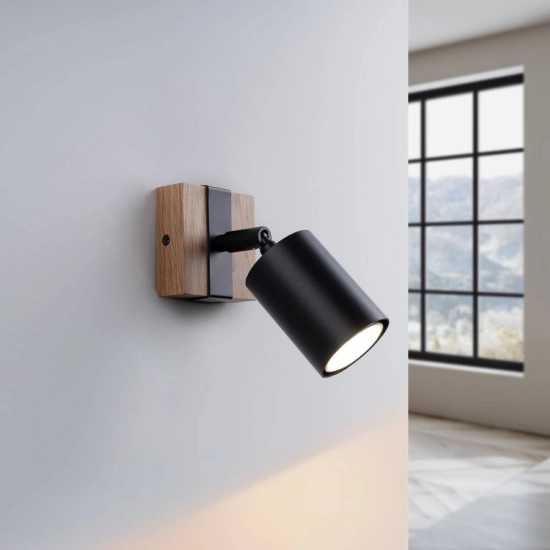 Kinkiet FAGER 1 czarny SL.1343 SOLLUX LIGHTING