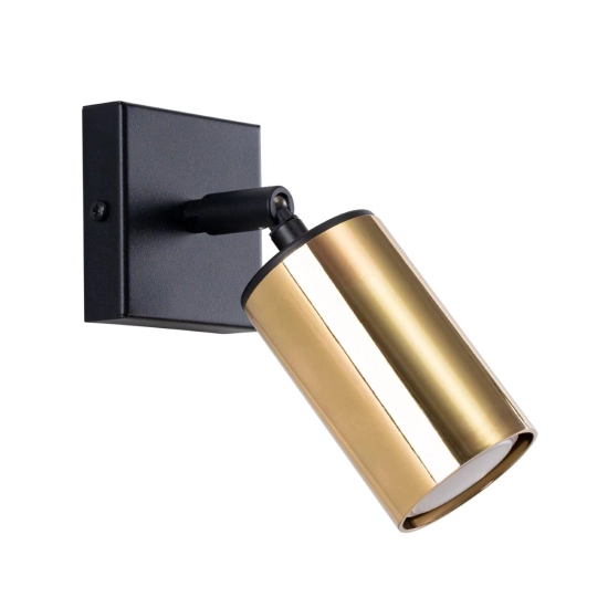 Kinkiet WINX czarny/złoty SL.1382 SOLLUX LIGHTING
