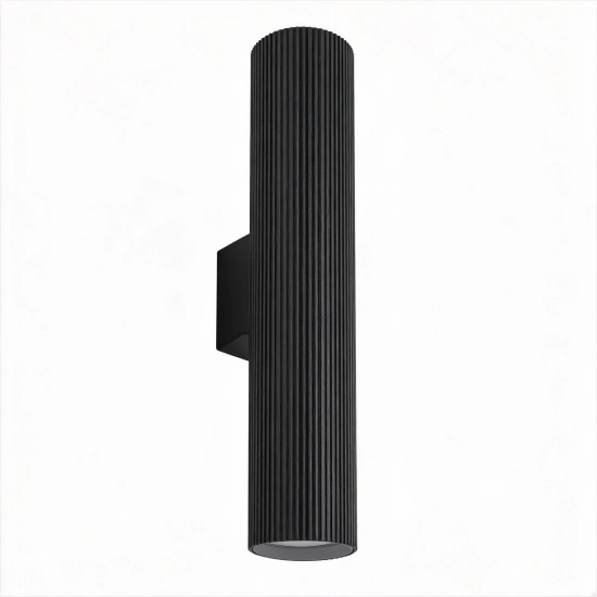 Kinkiet ryflowany Esla S1004 czarny GU10 1656DL DOMENO LIGHTING - zdjęcie produktu