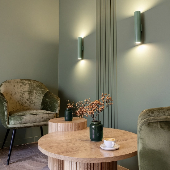 Kinkiet ryflowany Esla S1004 oliwkowy GU10 1658DL DOMENO LIGHTING - zdjęcie dodatkowe 5