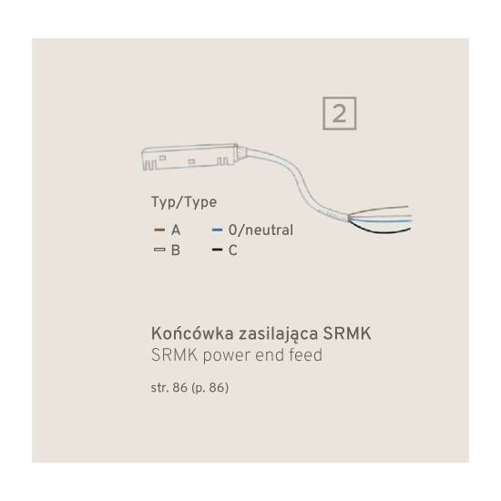 Końcówka Zasilająca Do Szyn Magnetycznych LL-SRMK Biała 837DL DOMENO LIGHTING - zdjęcie dodatkowe 1