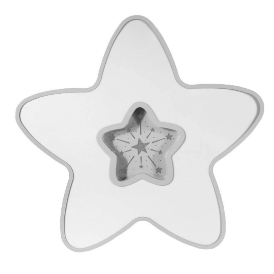 LAMPA DZIECIĘCA LED SUFIT SZARA GWIAZDKA 28W + PILOT 407DL DOMENO LIGHTING - zdjęcie dodatkowe 3