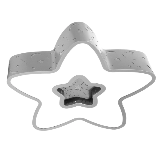 LAMPA DZIECIĘCA LED SUFIT SZARA GWIAZDKA 28W + PILOT 407DL DOMENO LIGHTING - zdjęcie dodatkowe 1