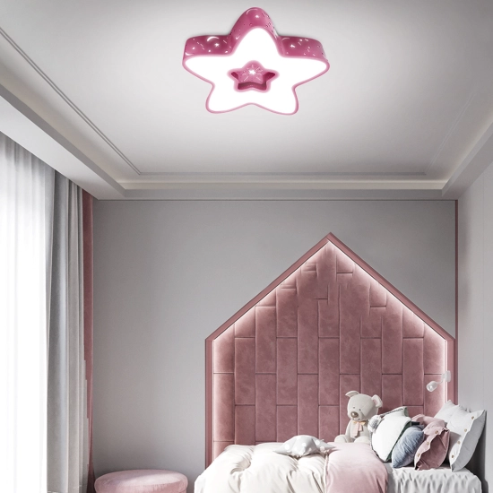 LAMPA LED Dziecięca Różowa Gwiazdka 44W+Pilot DL-H03 409DL DOMENO LIGHTING - zdjęcie produktu