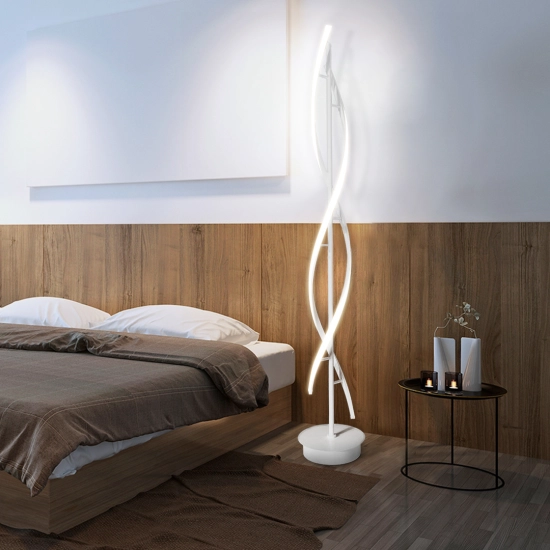 LAMPA STOJĄCA ARIA TREND BIAŁA 70W + PILOT DL-F10 403DL DOMENO LIGHTING - zdjęcie produktu