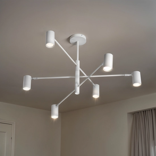 Lampa 6 x spot GU10 DD-40 biała SIENA 1225DL DOMENO LIGHTING - zdjęcie dodatkowe 3
