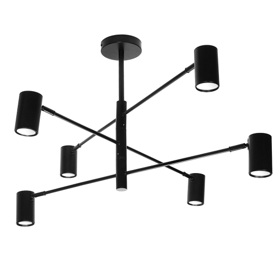 Lampa 6 x spot GU10 DD-40 czarna SIENA 1118DL DOMENO LIGHTING - zdjęcie dodatkowe 2