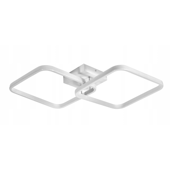 Lampa Dekoracyjna 2 kwadraty 52W Biała + Pilot IMOLA 304DL DOMENO LIGHTING - zdjęcie produktu