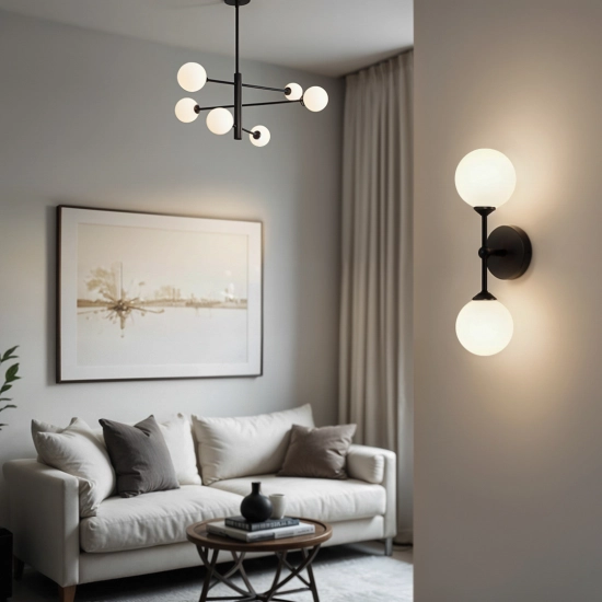 Lampa Dekoracyjna AM201 6xG9 Czarna GARDA 1245DL DOMENO LIGHTING - zdjęcie dodatkowe 2